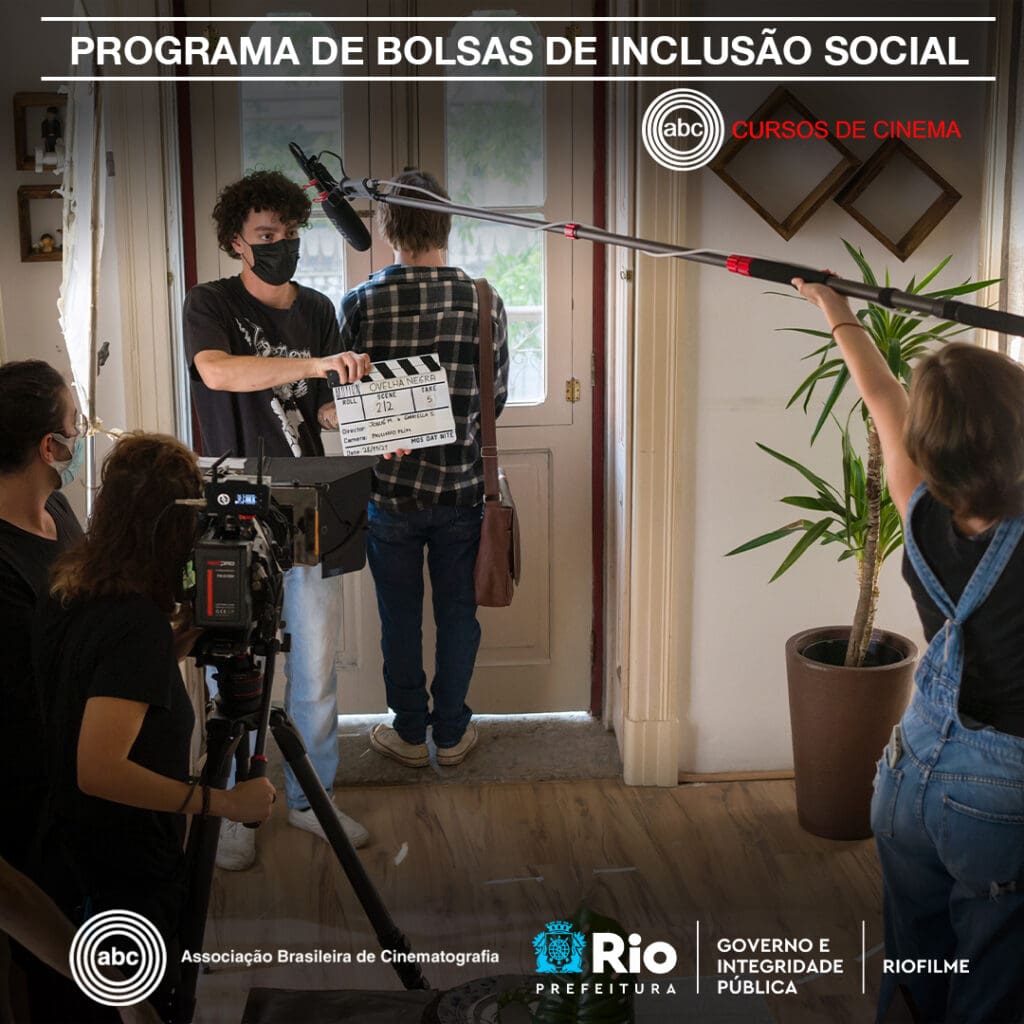 Estão abertas as inscrições para o programa de inclusão social dos cursos da ABC, que conta com o apoio da RioFilme